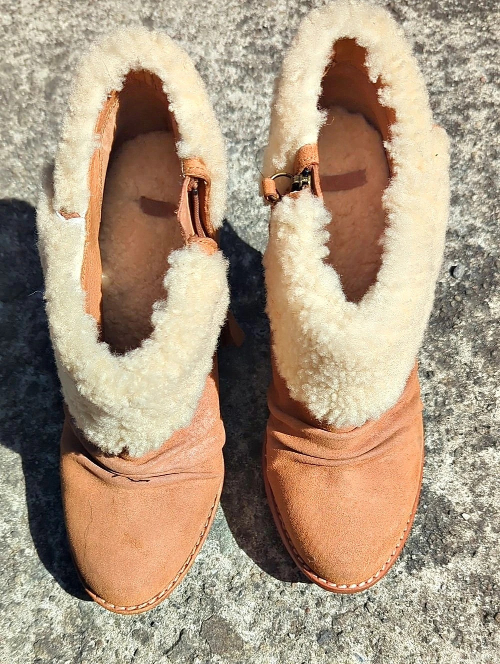 UGG Felicity Wedge Boot Brown & Cream